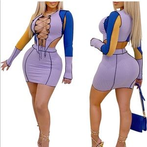 Women's Sexy Wrap Front Long Sleeve Bodycon